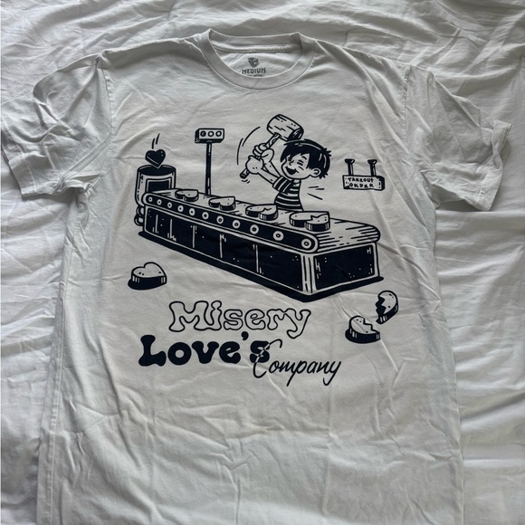 White Graphic Tee - Short Sleeve - Picture 1 of 5